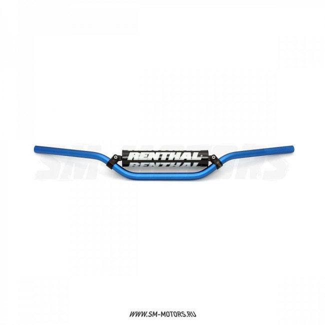 Руль алюминиевый RENTHAL 7/8 MX/Enduro 971-08-BU (802 x 97 мм) синий
