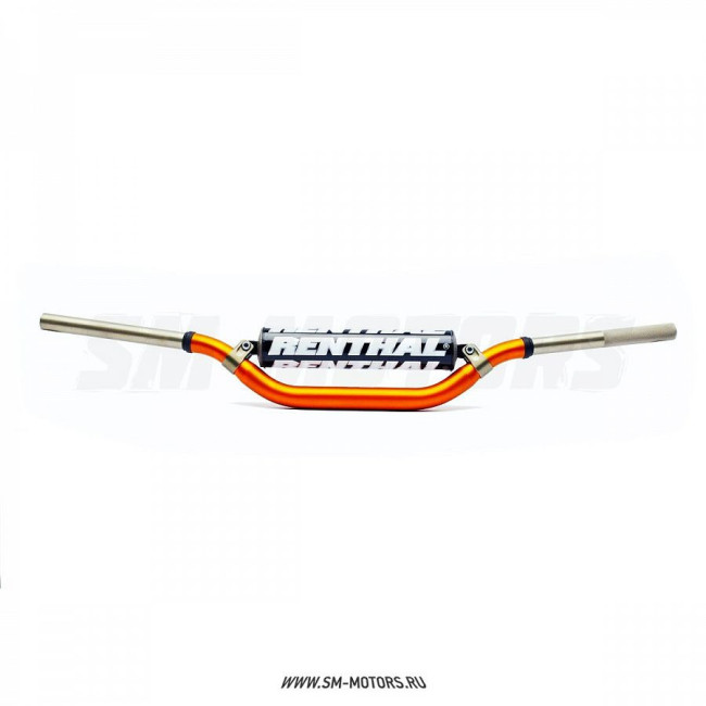 Руль алюминиевый RENTHAL TWINWALL MX/Enduro 998-01-OR (803 x 98 мм) оранжевый